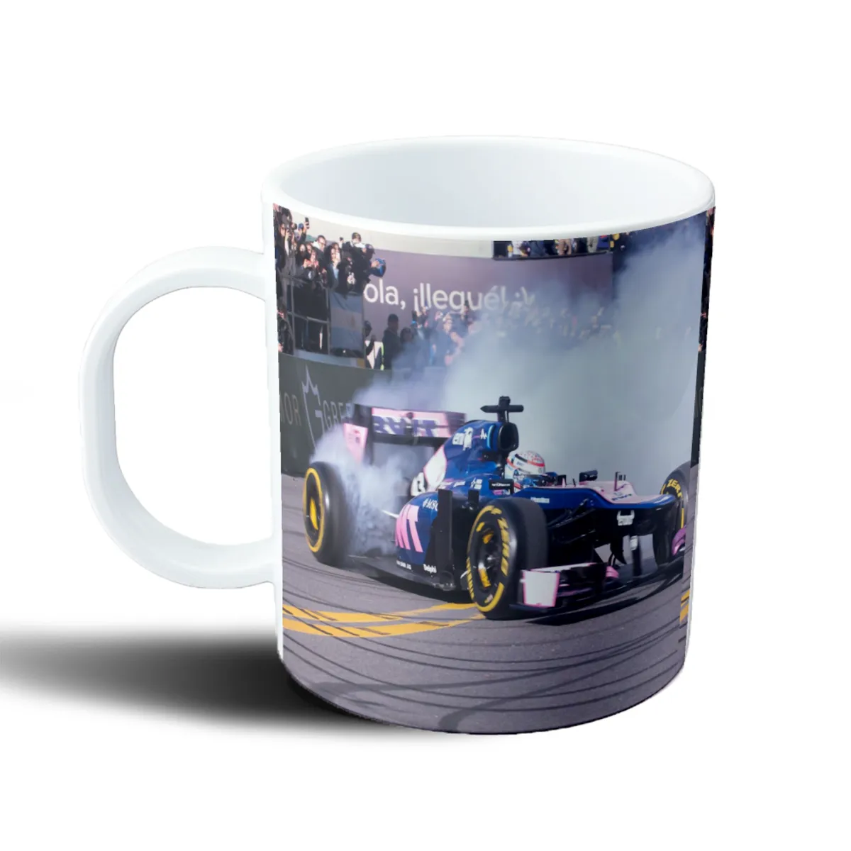 Taza de Plástico Colapinto F1 Hola llegué - vista 2
