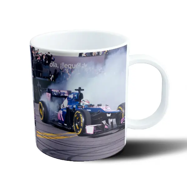 Taza de Plástico Colapinto F1 Hola llegué