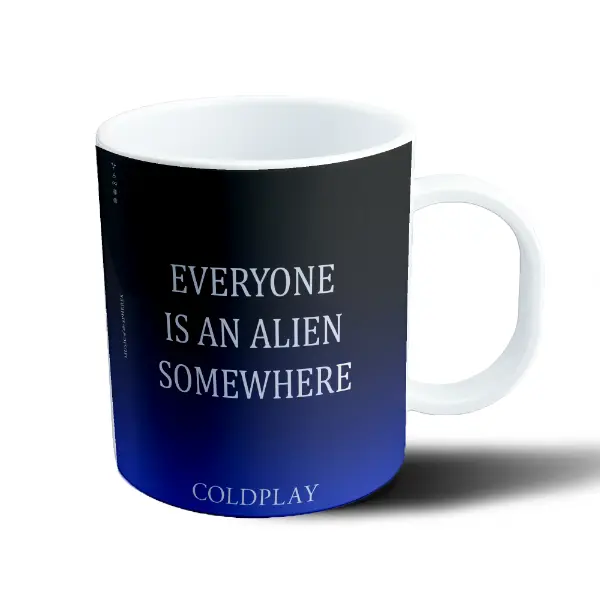 Taza de Plástico Coldplay Everyone Is an Alien Somewhere