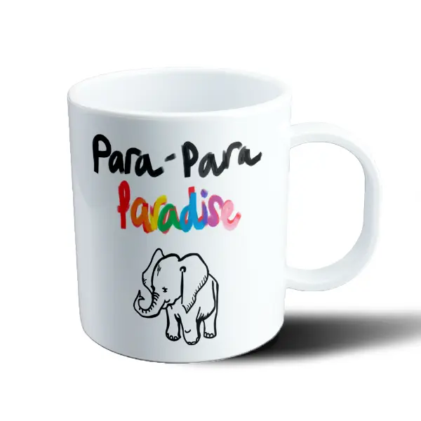 Taza de Plástico Coldplay Para Para Paradise Elefante