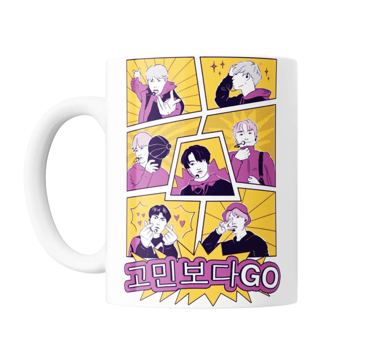 Taza de Cerámica BTS Comic Pop Art Go - vista 2