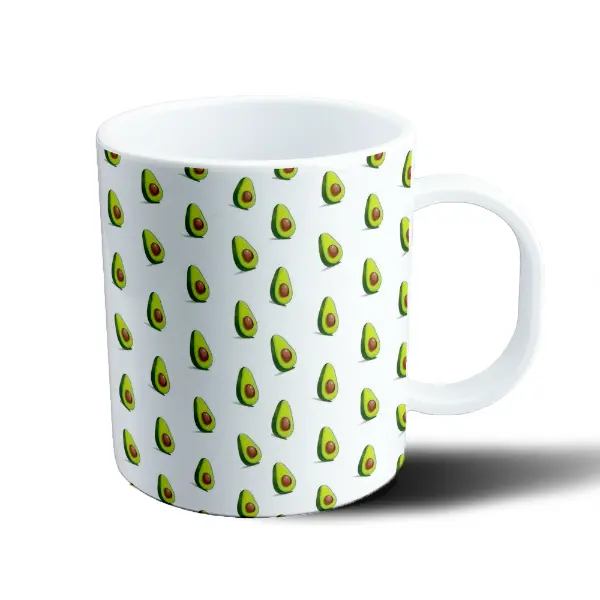 Taza de Plástico Paltas Estampado Patrón