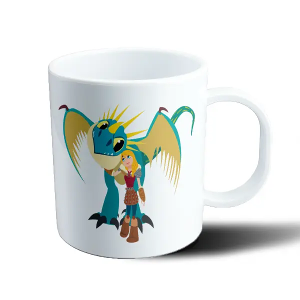 Taza de Plástico Como entrenar a tu Dragon Astrid y Stormfly