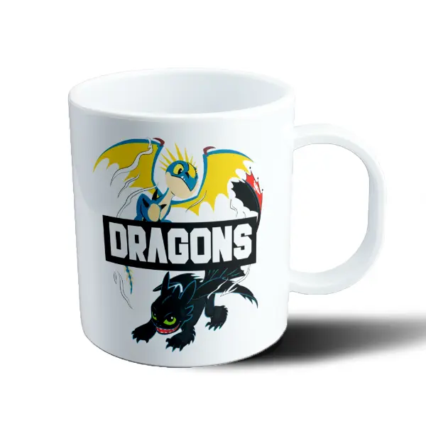 Taza de Plástico Como entrenar a tu Dragon Toothless y Stormfly