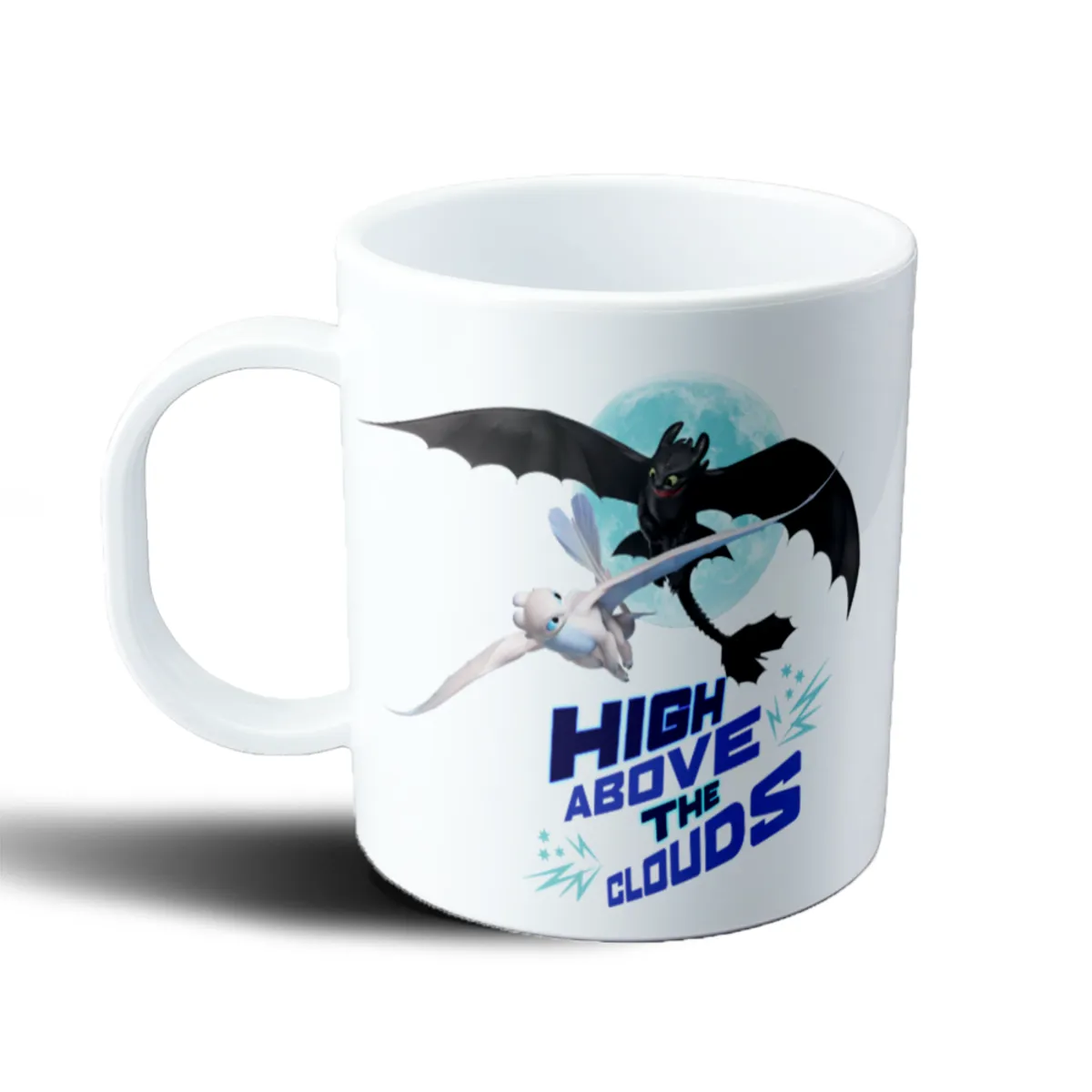 Taza de Plástico Como Entrenar a tu Dragón Chimuelo y Luz Nocturna High Above the Clouds - vista 2
