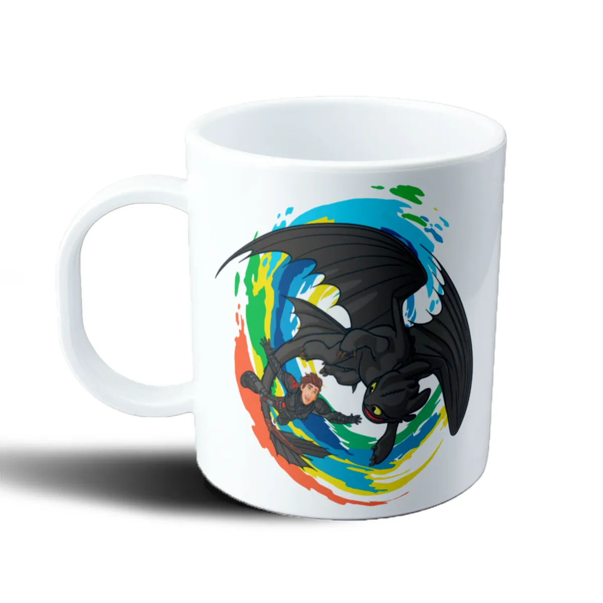 Taza de Plástico Como entrenar a tu Dragon Chimuelo y Hipo - vista 2