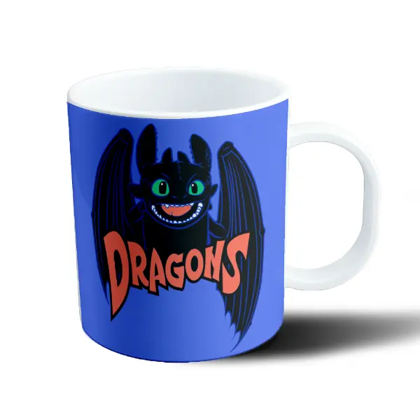 Taza de Plástico Como entrenar a tu Dragon Chimuelo Sonriendo