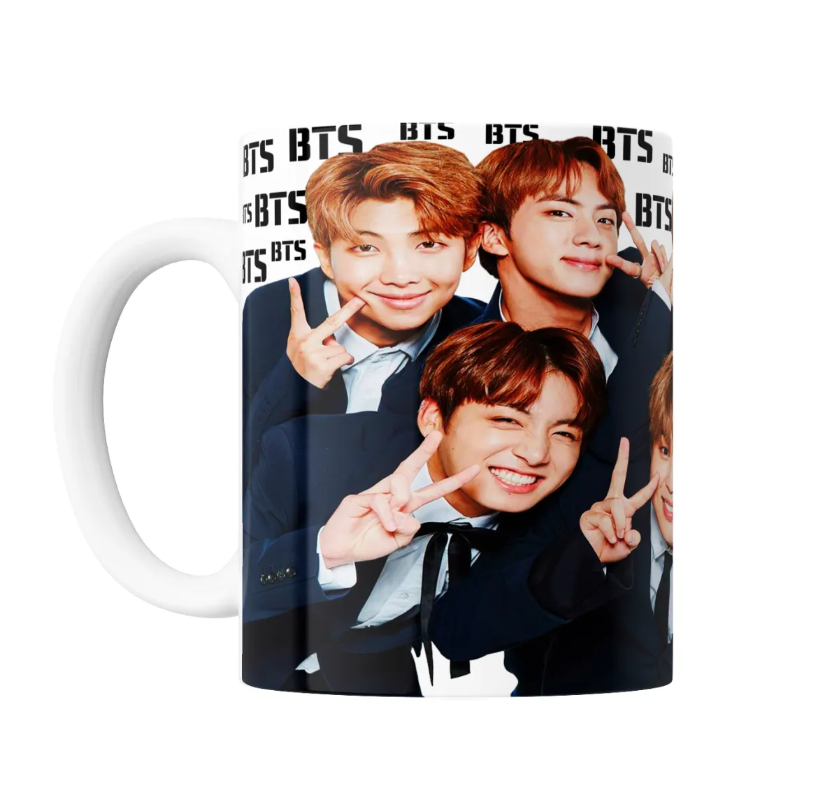Taza de Cerámica BTS Foto Collage Integrantes - vista 2