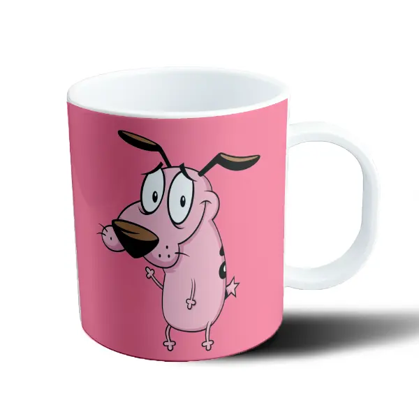 Taza de Plástico Coraje El Perro Cobarde