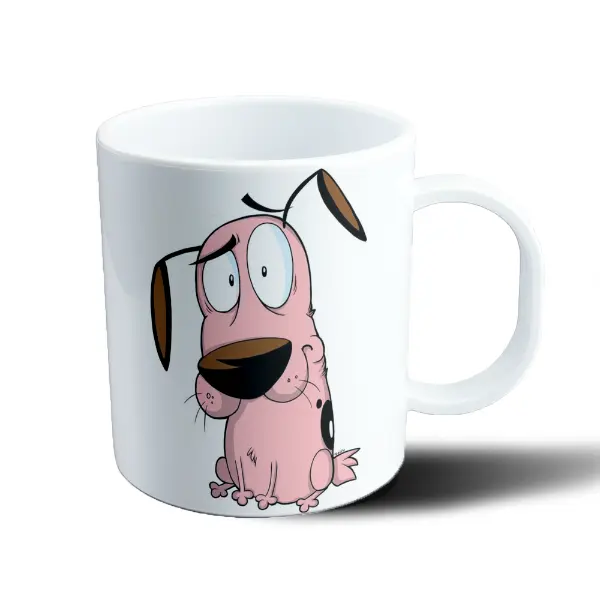 Taza de Plástico Coraje el Perro Cobarde