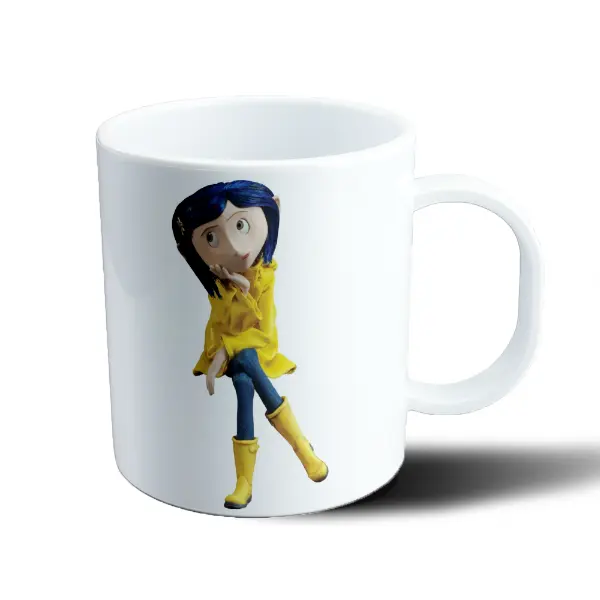Taza de Plástico Coraline Impermeable Amarillo