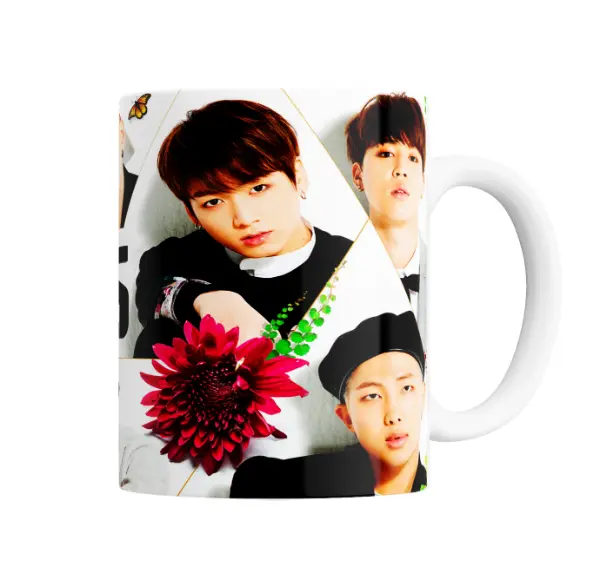 Taza de Cerámica BTS Logo y Fotos