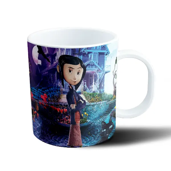 Taza de Plástico Coraline Película Casa Azul