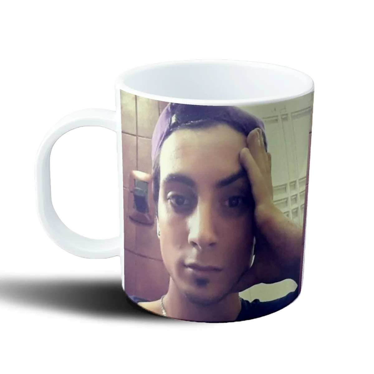 Taza de Plástico Coscu Gorra Violeta - vista 2