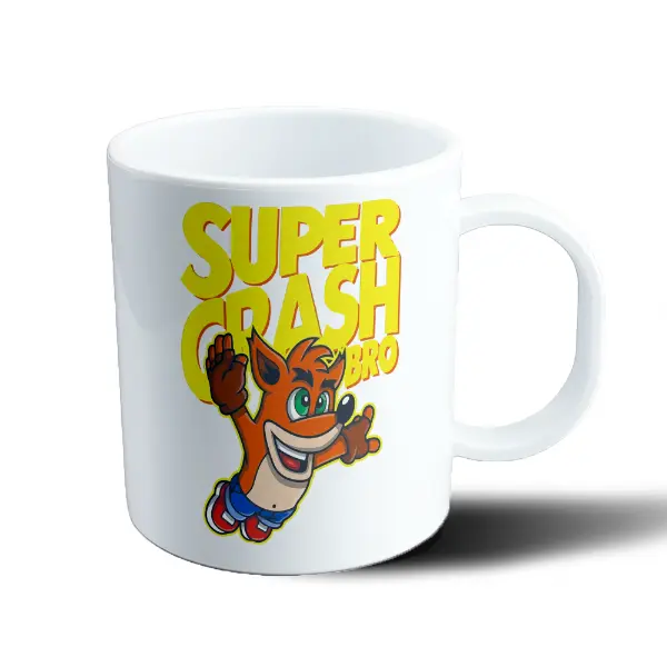 Taza de Plástico Crash Bandicoot Super Crash Bro
