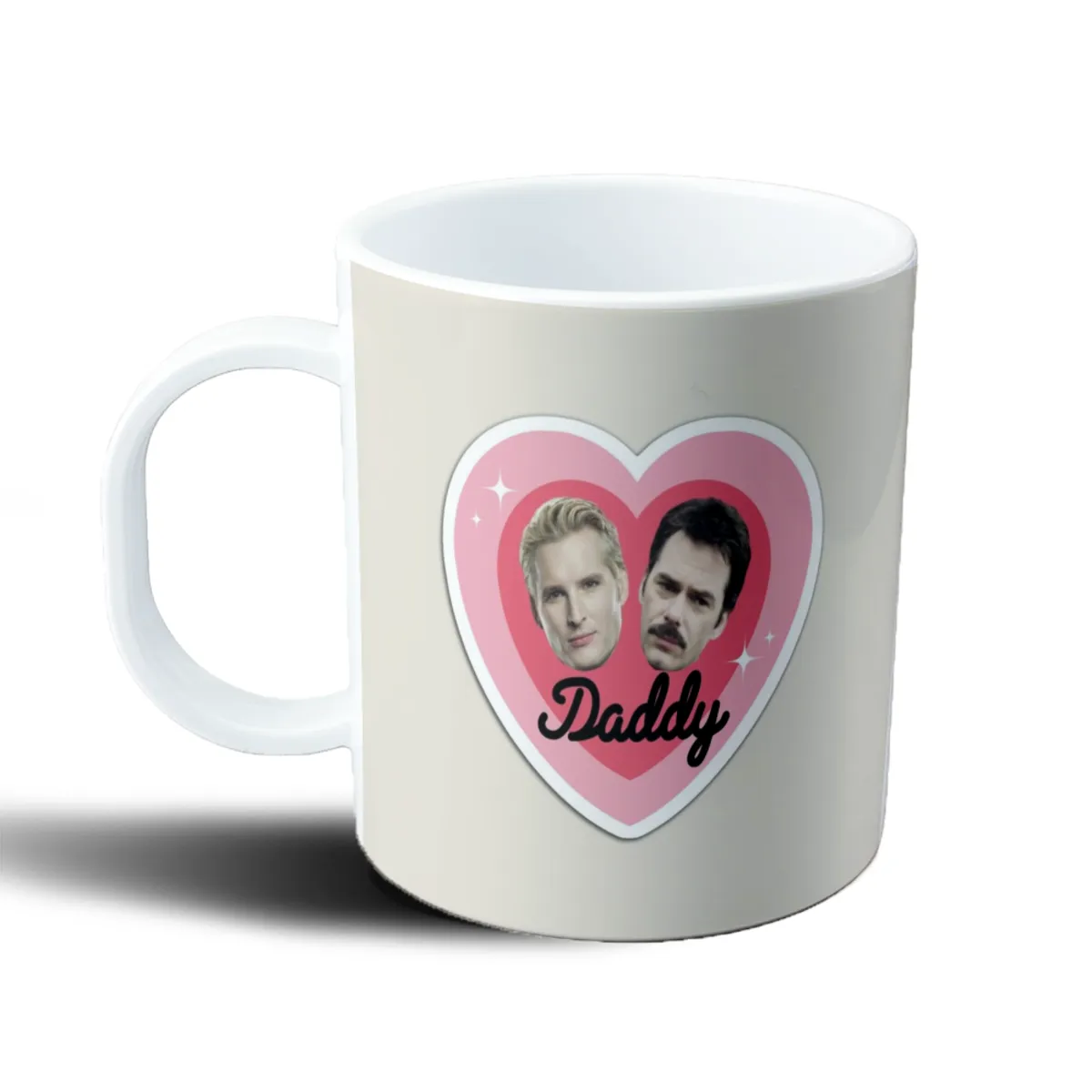 Taza de Plástico Crepusculo Daddy Corazón Dos Caras - vista 2