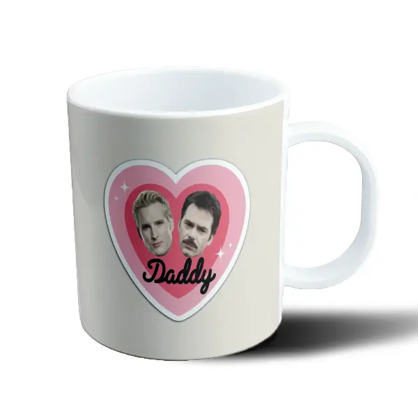 Taza de Plástico Crepusculo Daddy Corazón Dos Caras