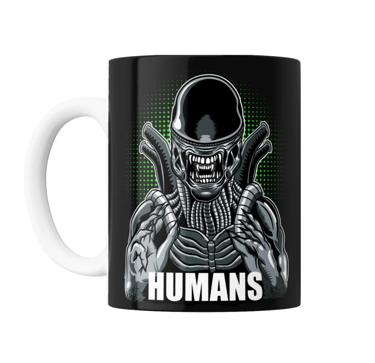Taza de Cerámica Alien Xenomorfo Humans - vista 2