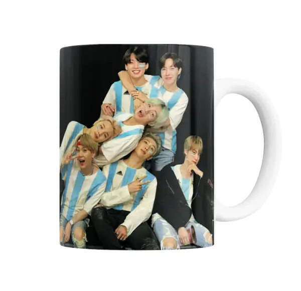 Taza de Cerámica BTS con camiseta de Argentina