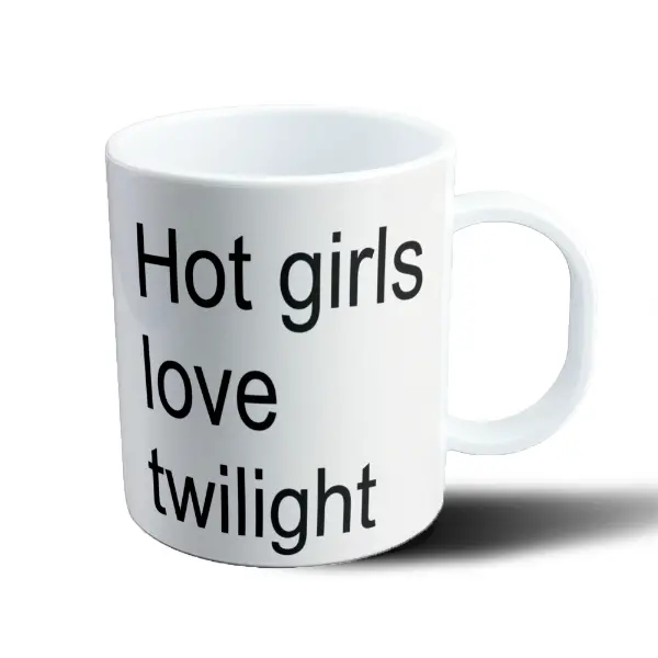 Taza de Plástico Crepúsculo Hot Girls Love Twilight