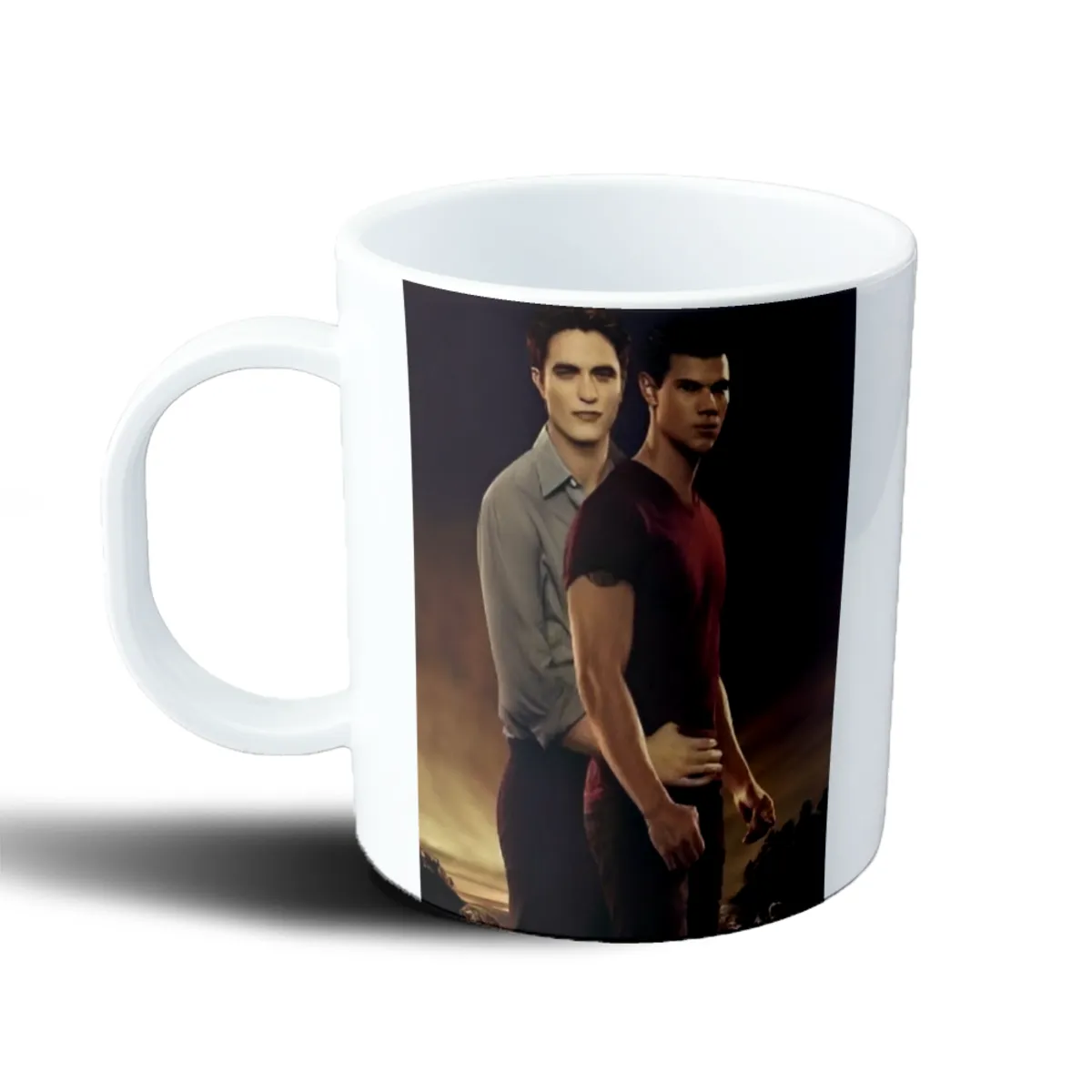 Taza de Plástico Crepúsculo Edward y Jacob - vista 2