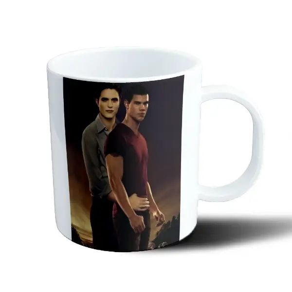 Taza de Plástico Crepúsculo Edward y Jacob
