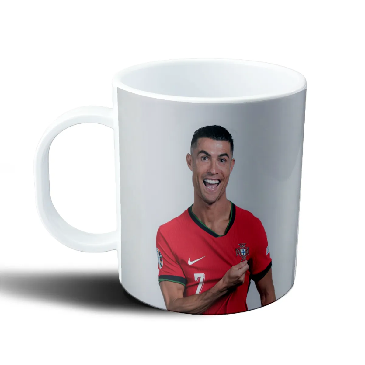 Taza de Plástico Cristiano Ronaldo Selección Portugal Sonriente - vista 2
