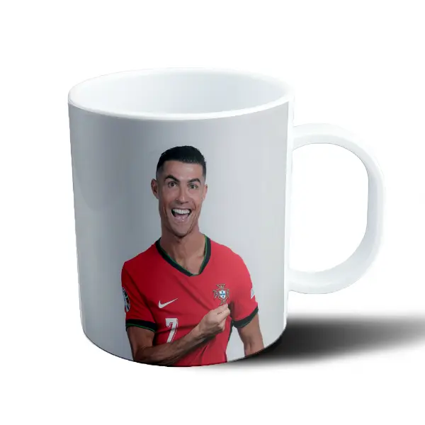 Taza de Plástico Cristiano Ronaldo Selección Portugal Sonriente