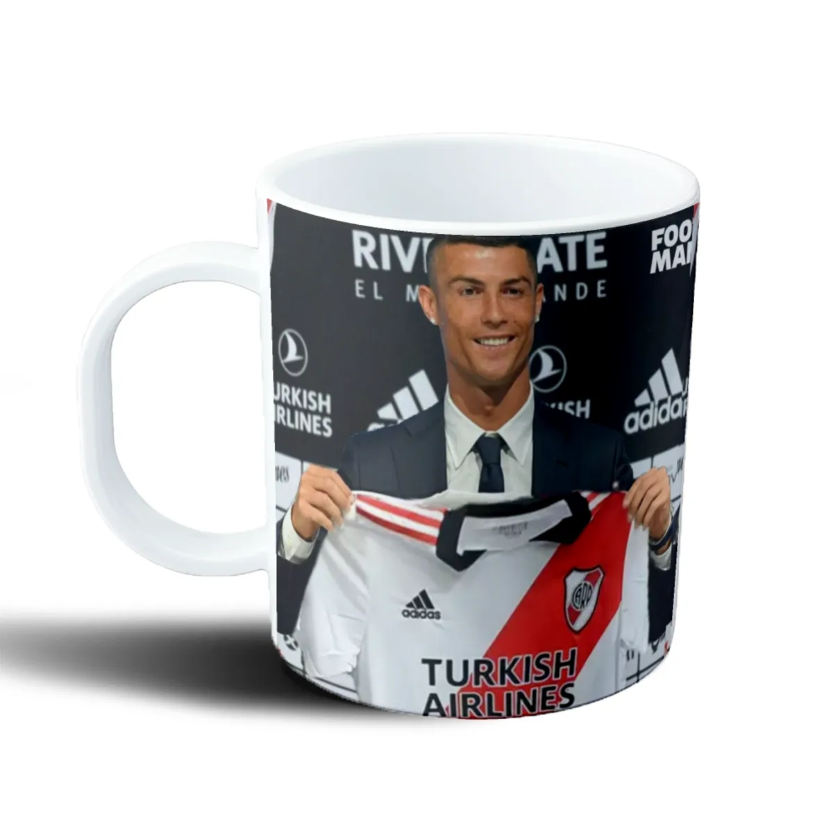 Taza de Plástico Cristiano Ronaldo River Plate - vista 2