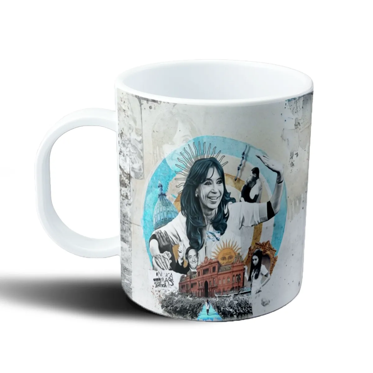 Taza de Plástico Cristina Casa Rosada Sol de Mayo - vista 2