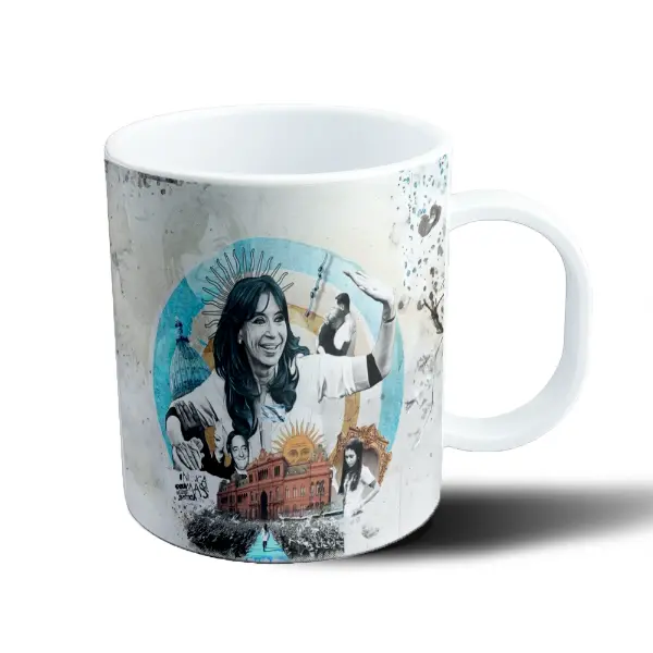 Taza de Plástico Cristina Casa Rosada Sol de Mayo
