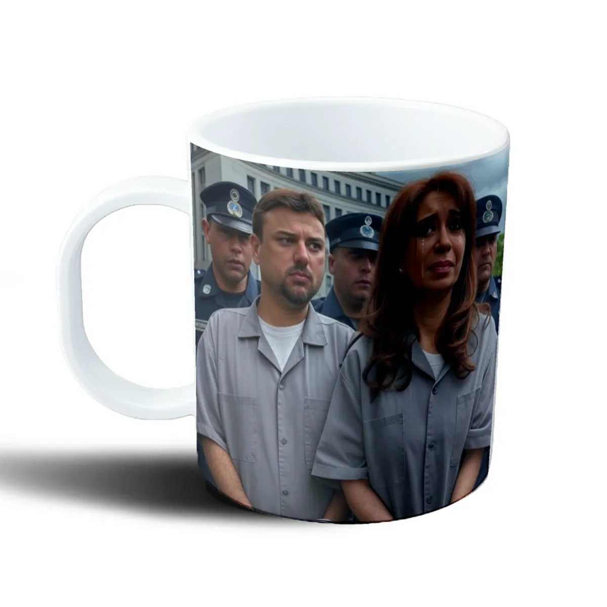 Taza de Plástico Cristina Presa Llorando Uniforme de Presa - vista 2