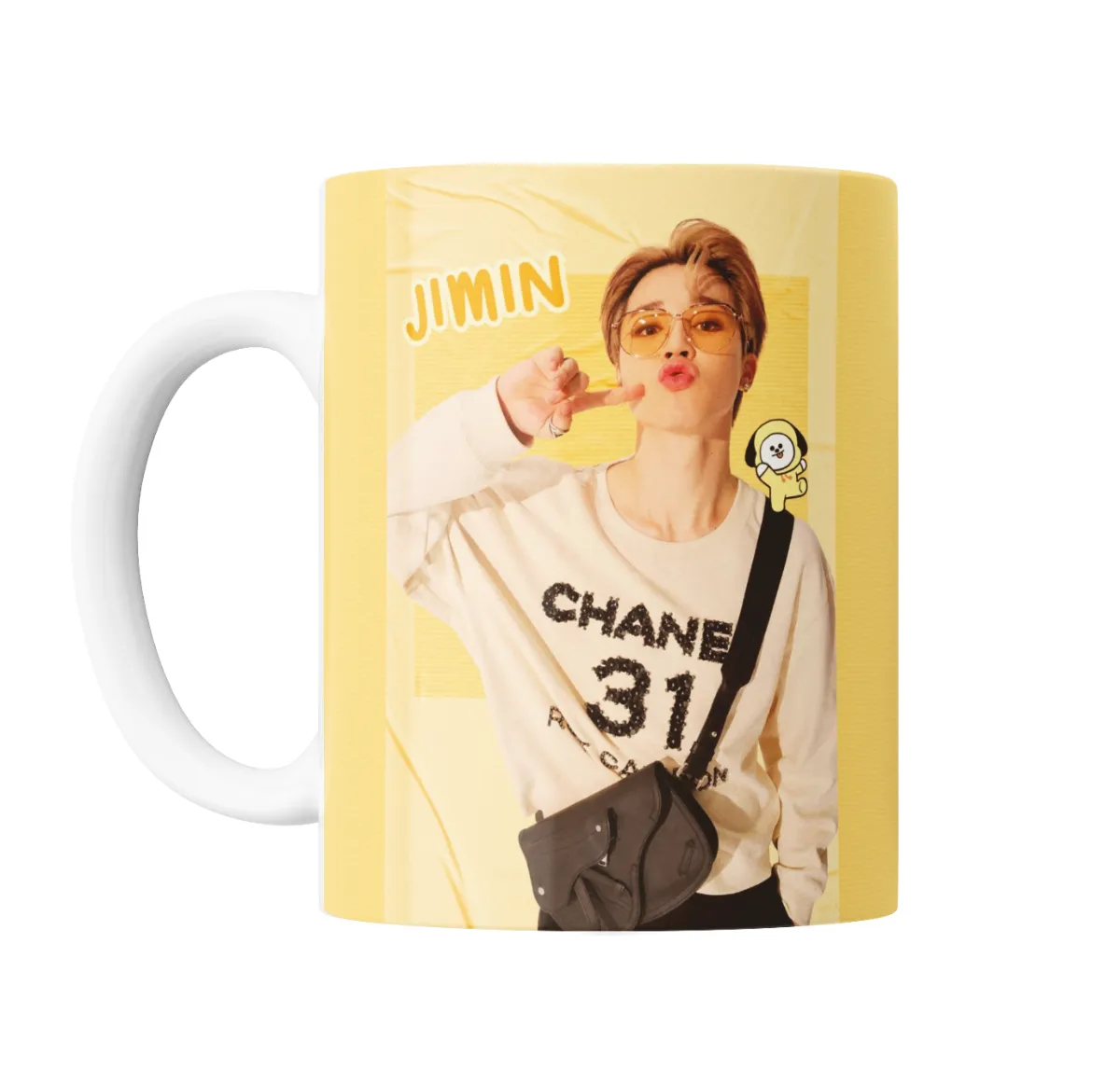 Taza de Cerámica BTS Jimin Foto Amarillo - vista 2