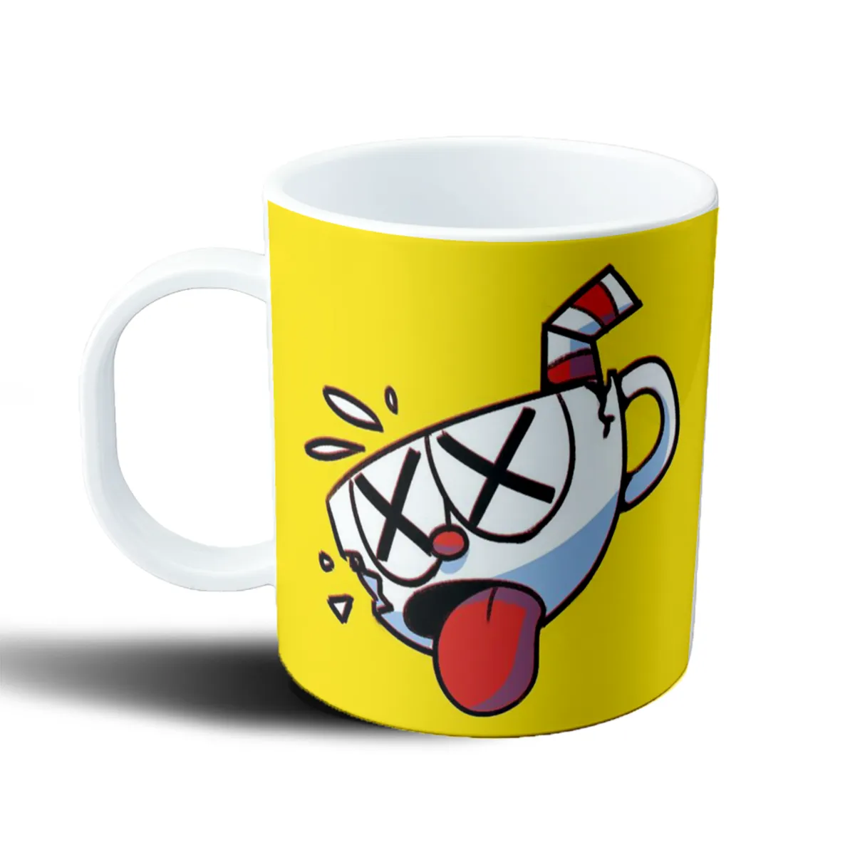 Taza de Plástico Cuphead Cara Sorprendida - vista 2
