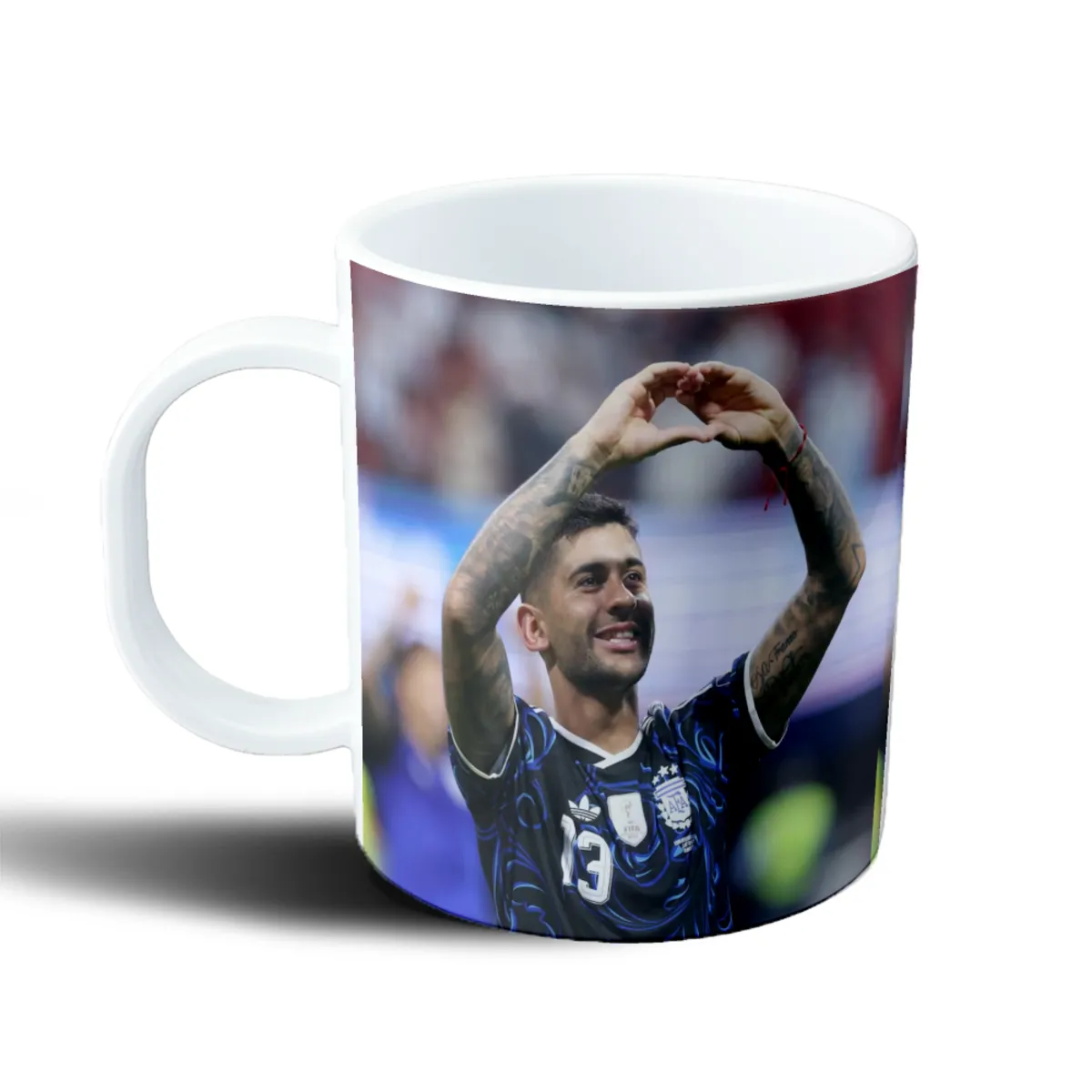 Taza de Plástico Cuti Romero Corazón con las manos - vista 2