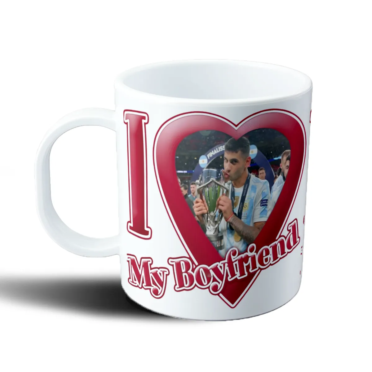 Taza de Plástico Cuti Romero I Love My Boyfriend - vista 2