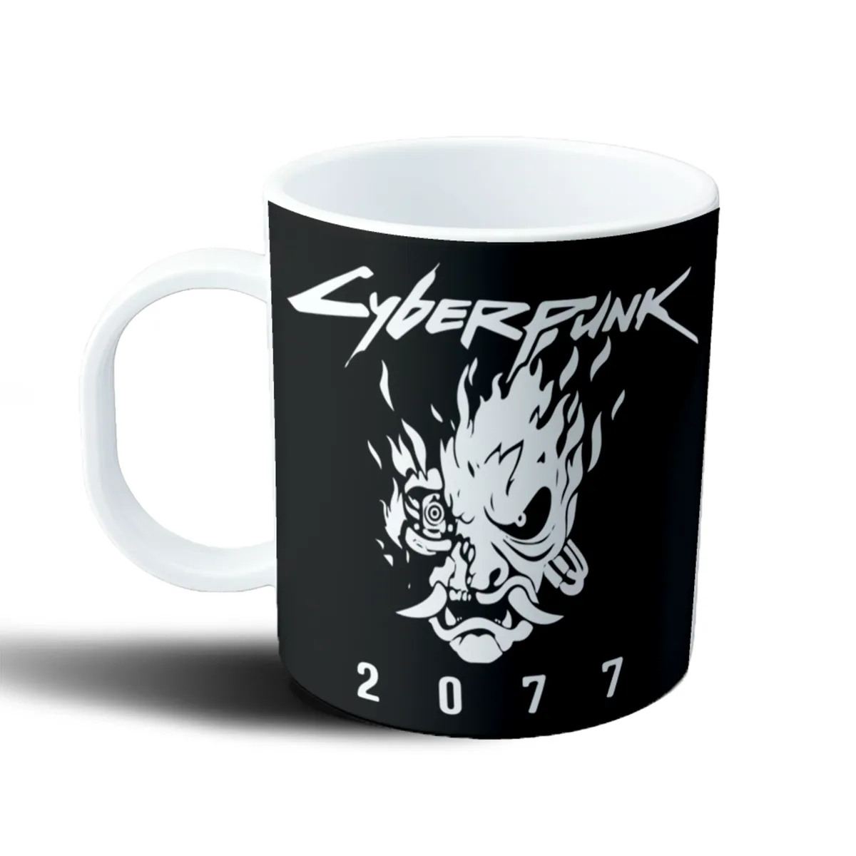 Taza de Plástico Cyberpunk 2077 Logo Samurai - vista 2