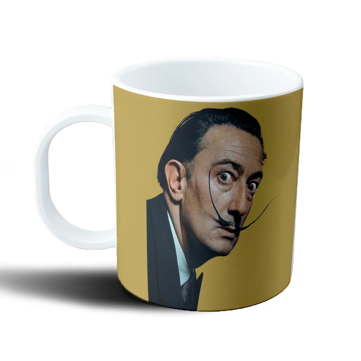 Taza de Plástico Dali Bigote Retrato Dorado - vista 2