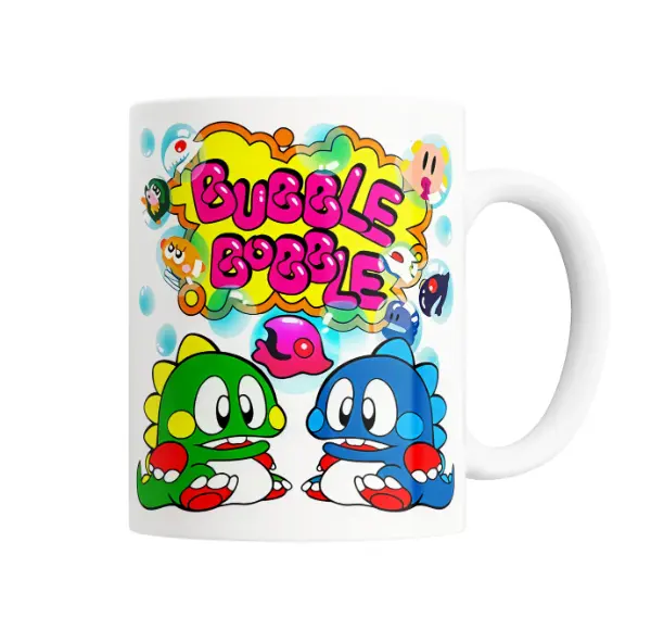 Taza de Cerámica BubbleBobble Bub y Bob
