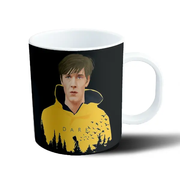 Taza de Plástico Dark Jonas Campera Amarilla