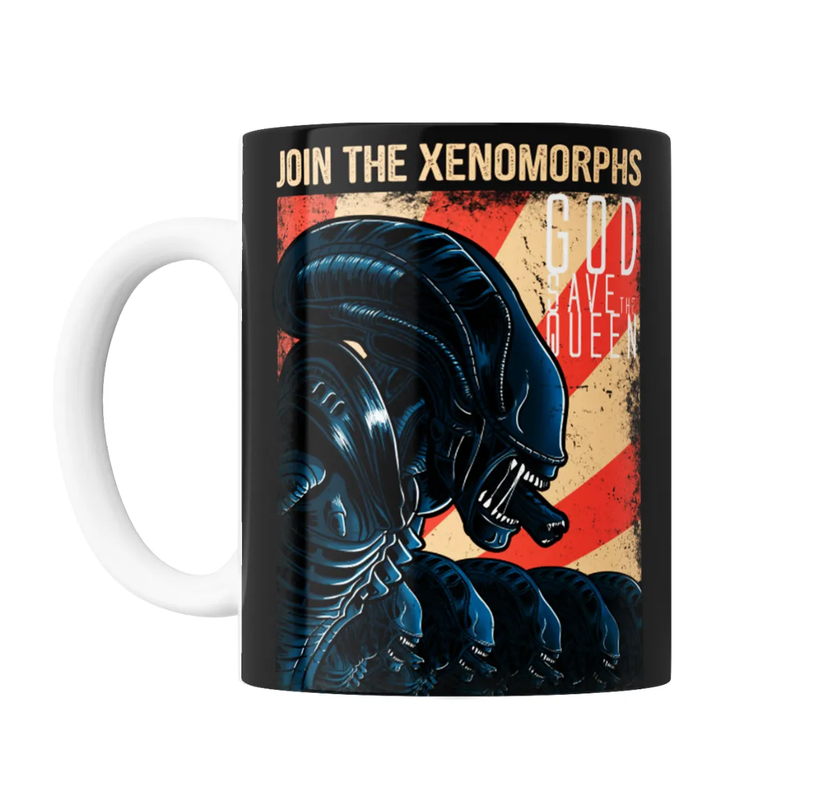 Taza de Cerámica Alien Xenomorfo Join the Xenomorphs God Save the Queen - vista 2