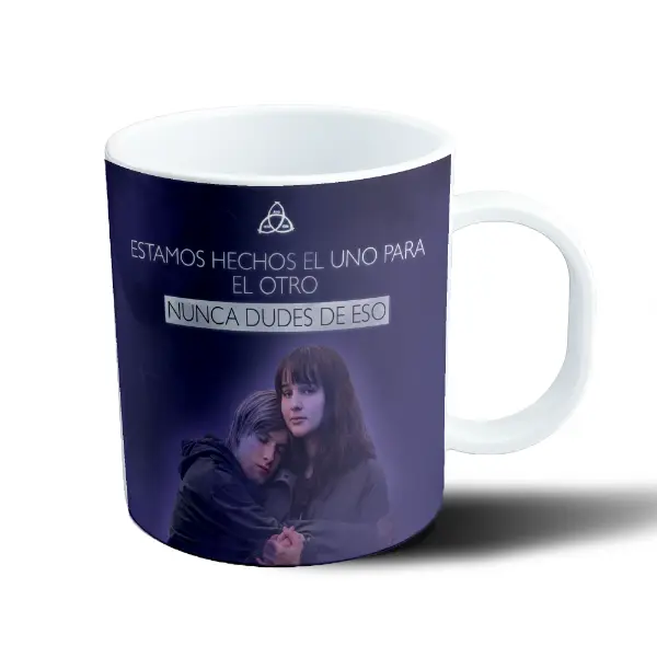 Taza de Plástico Dark Estamos hechos el uno para el otro