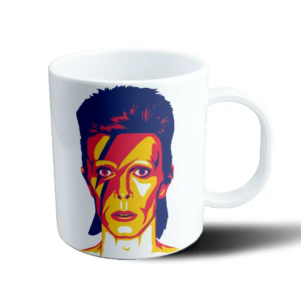 Taza de Plástico David Bowie Ziggy Stardust Rayo