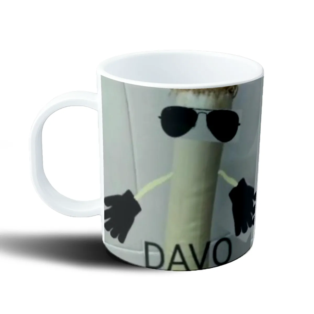 Taza de Plástico Davo Xeneize Meme con Lentes Puerro - vista 2