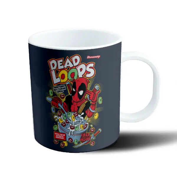 Taza de Plástico Deadpool Dead Loops Cereal
