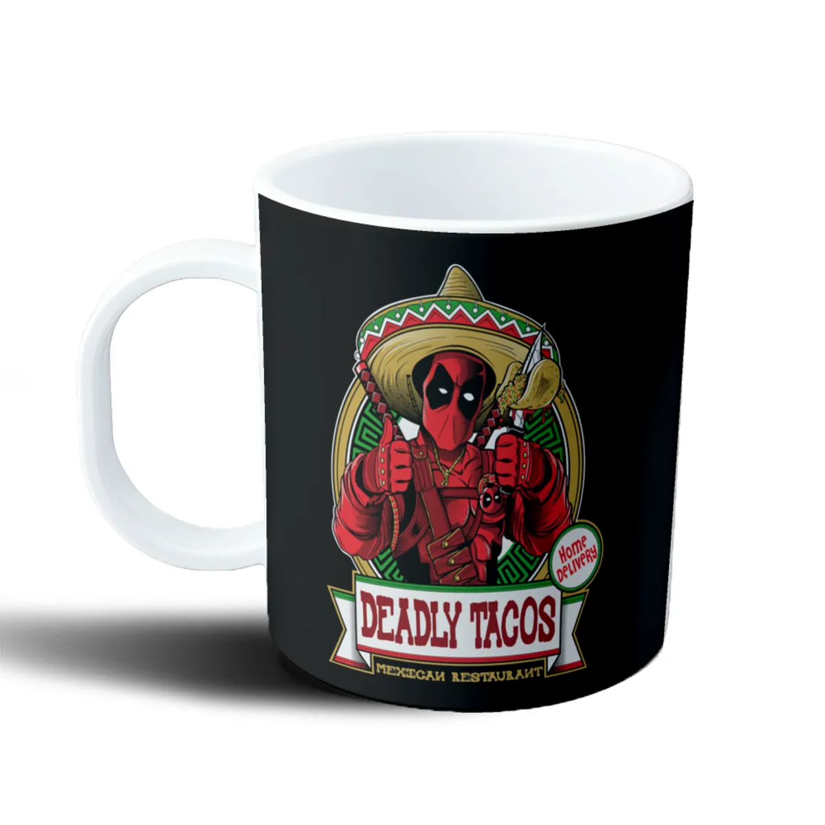 Taza de Plástico Deadpool Deadly Tacos Mexican Restaurant - vista 2