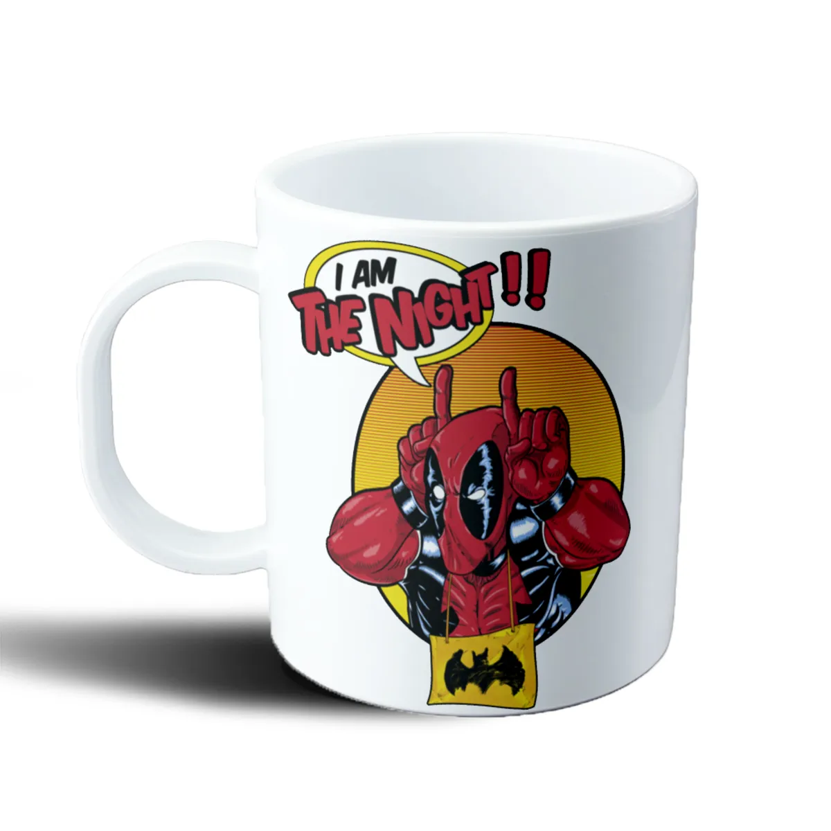 Taza de Plástico Deadpool I Am The Night Batman - vista 2