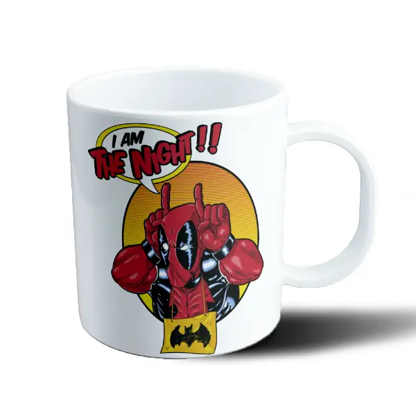 Taza de Plástico Deadpool I Am The Night Batman