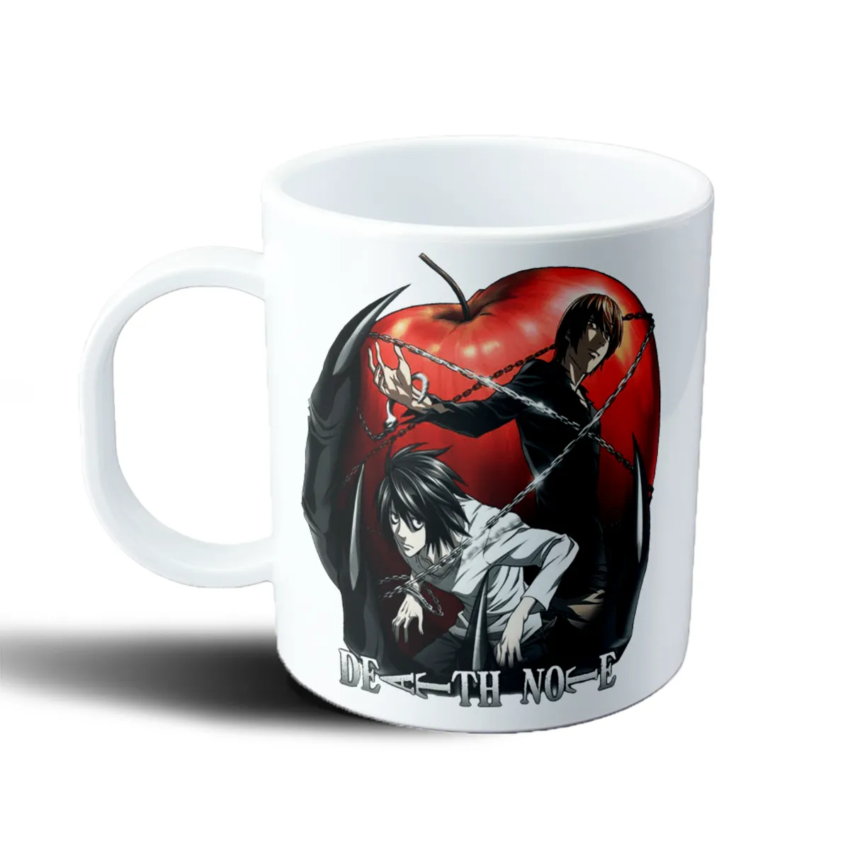 Taza de Plástico Death Note Light y L con Manzana - vista 2
