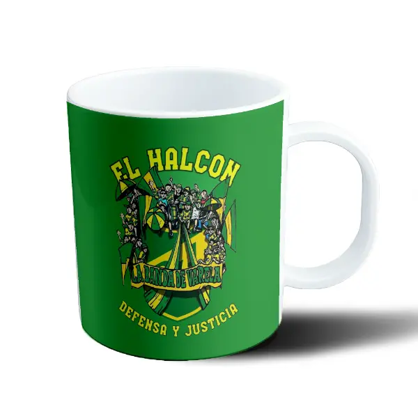 Taza de Plástico Defensa y Justicia El Halcón La Banda de Varela